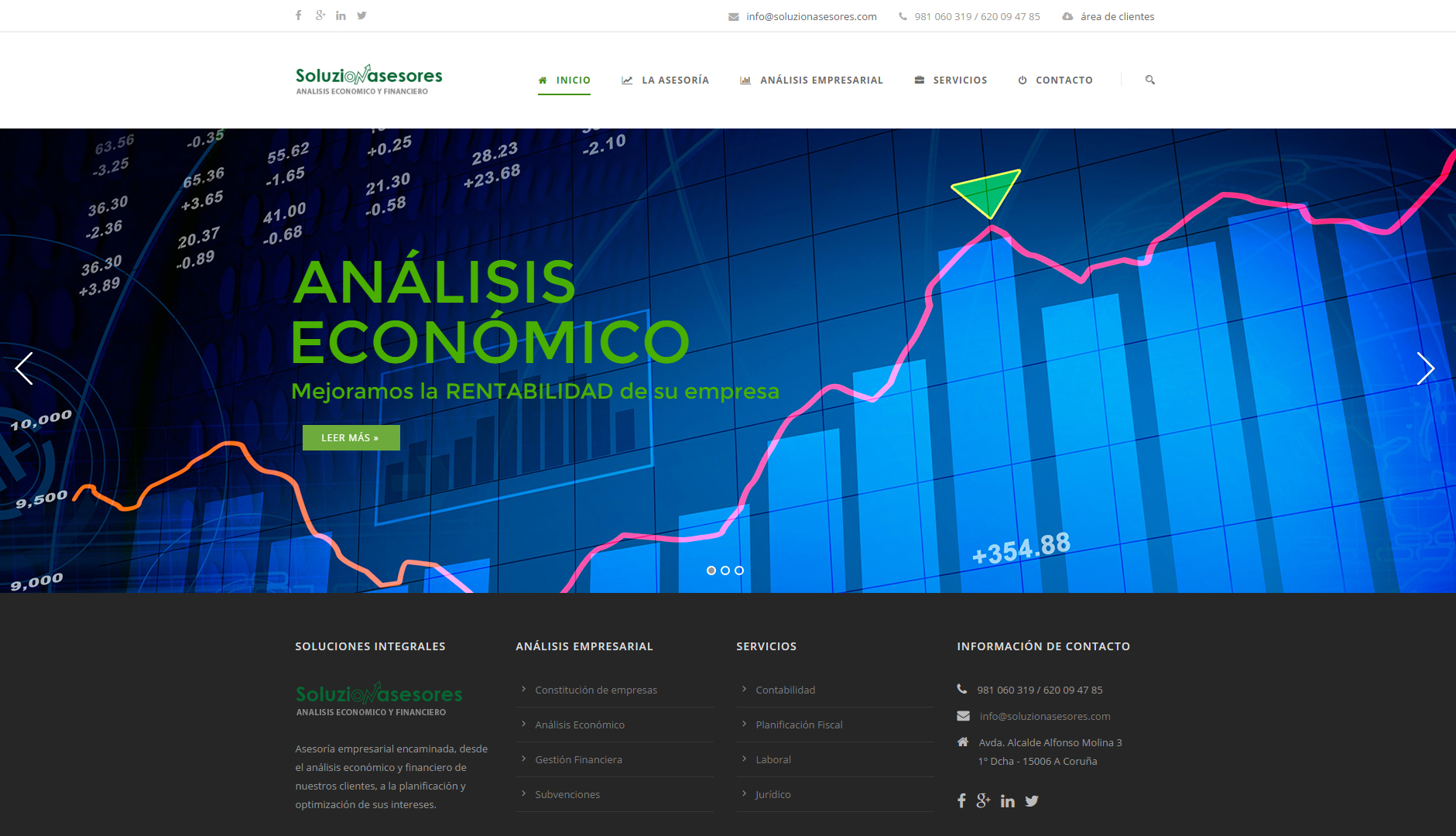 web corporativa Soluzionasesores