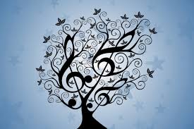 arbol con notas musicales